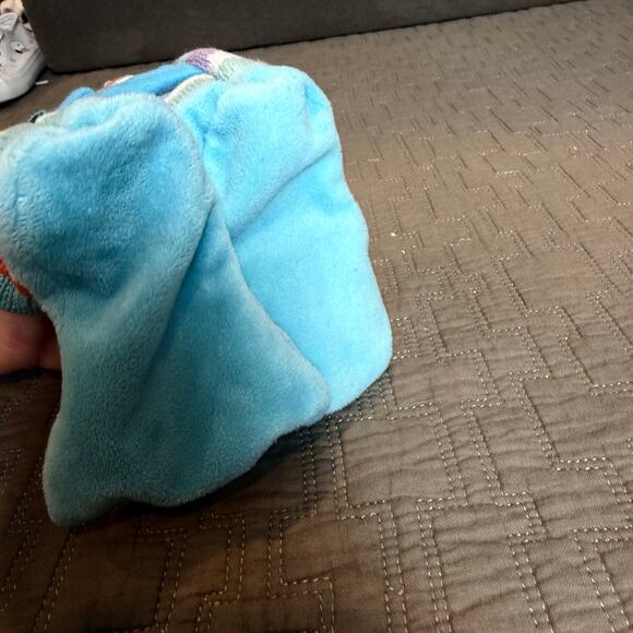 Beastly Booties Rich Frog Blue Baby Slippers Socks Sea Bird Infant 0-6 Months - Picture 6 of 9